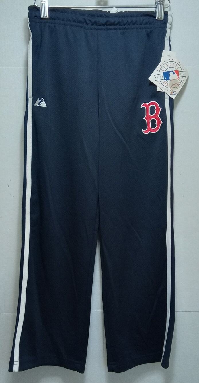 Boston Red Sox Majestic Navy Embriodered Logo Sweatpants Youth Size 8